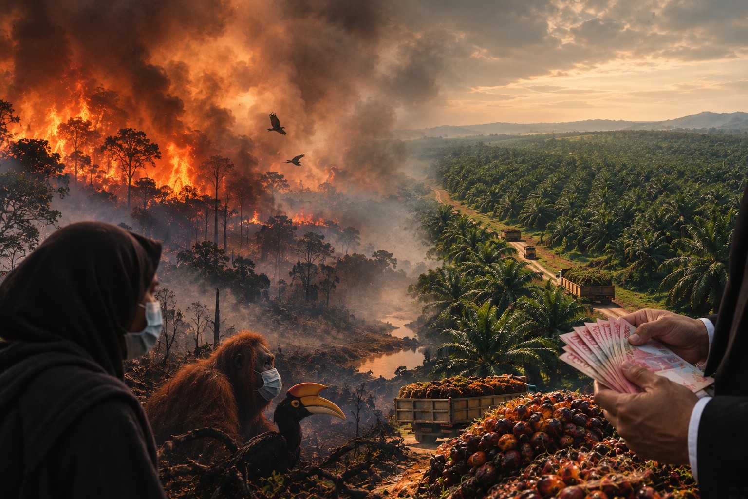 Hutan Terbakar, Sawit Terbentang: Siapa yang Panen Uang? Hmmm...